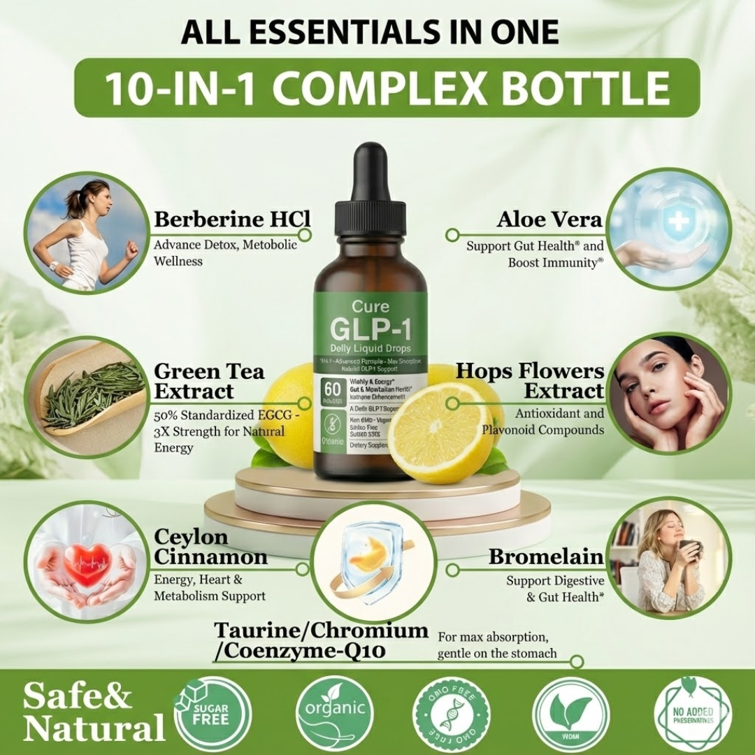Cure™ GLP-1 Metabolic Signal Drops (Berberine & Cinnamon Accelerator)