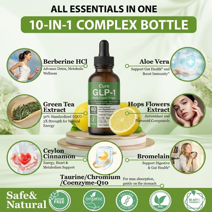 Cure™ GLP-1 Metabolic Signal Drops (Berberine & Cinnamon Accelerator)